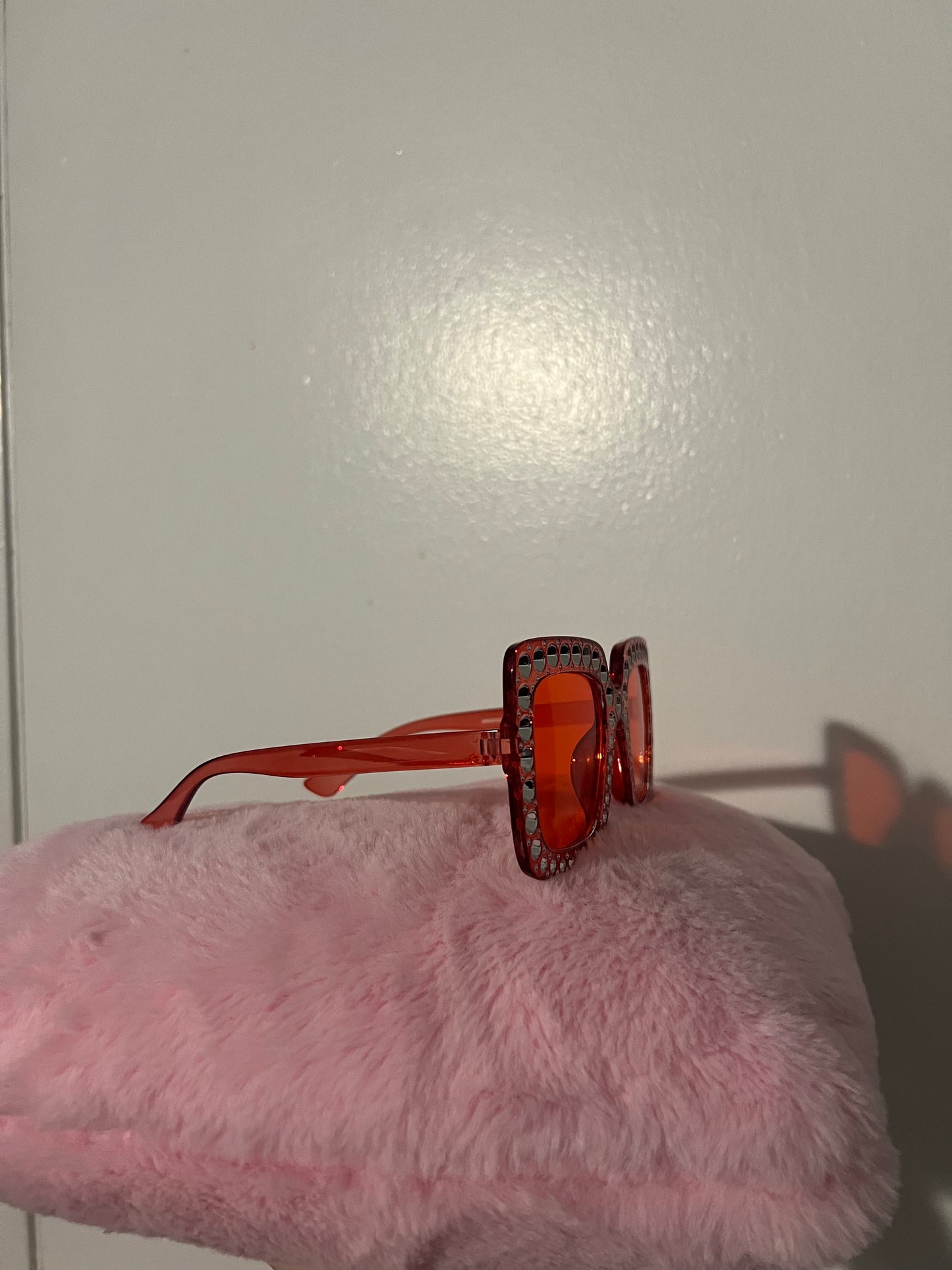 Red Rhinestone Glasses