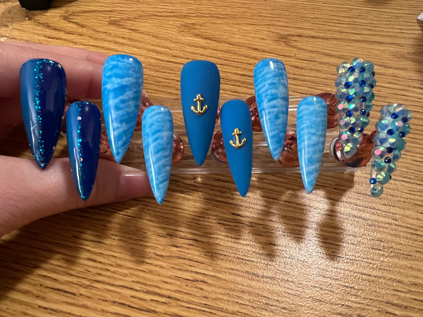 Deep Blue Sea Nails